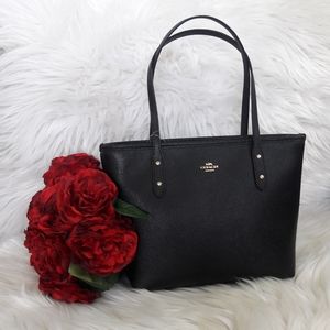 NWT COACH MINI CITY ZIP TOTE HANDBAG  PURSE